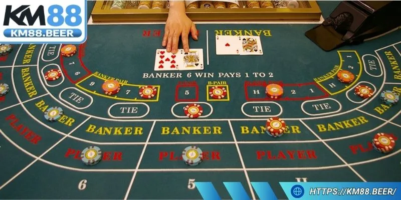 Baccarat dự đoán con số ở các cửa gần với 9 điểm