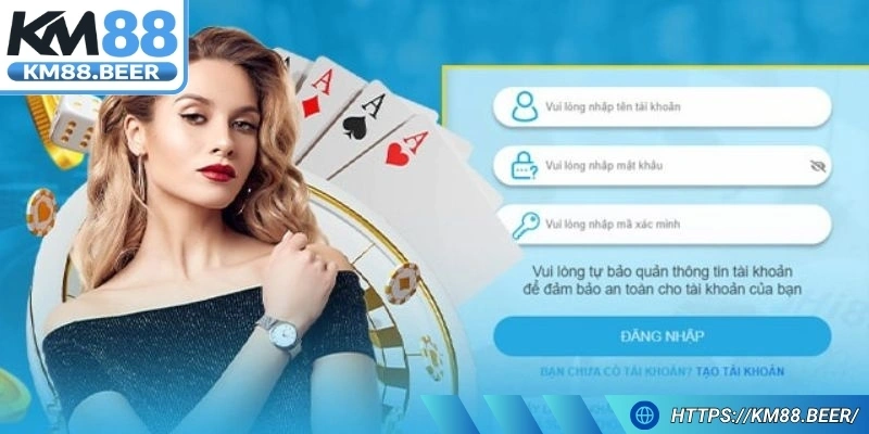 Đăng nhập Km88 mỗi ngày để nhận ưu đãi và bảo mật tối đa
