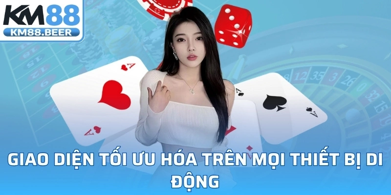 Giao diện tối ưu hóa trên mọi thiết bị di động