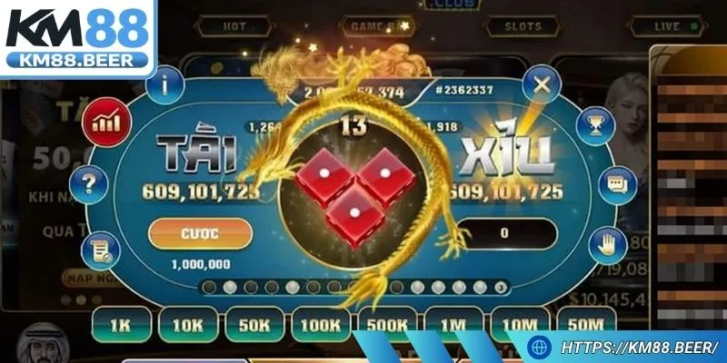Game tài xỉu dựa vào kết quá tung xúc xắc