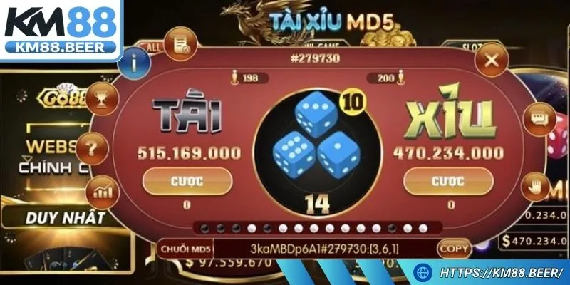 Hệ thống tự động tung xúc xắc và hội viên tiến hành cược